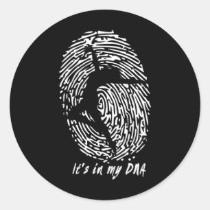 Adesivo Redondo Dançar - Está no meu Presente de Adn para Dançarin