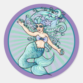 Adesivo Redondo Dançarina de Sereia