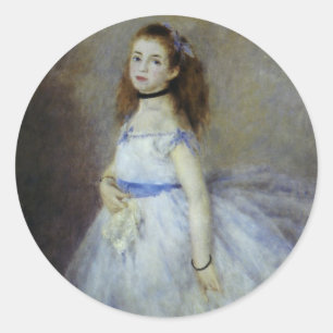 Adesivo Redondo Dançarino de balé por Pierre Renoir, belas artes