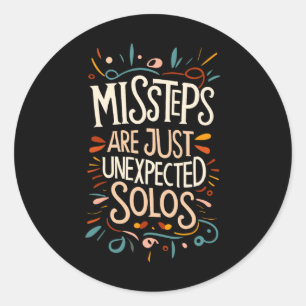 Adesivo Redondo Dançarino de Linha Engraçado Linha Dança Linha Dan