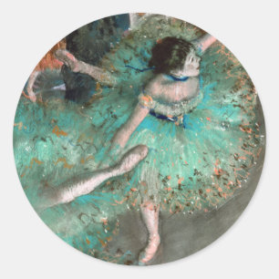 Adesivo Redondo Dançarino Verde (Danseuse Verte) Edgar Degas