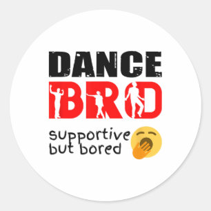 Adesivo Redondo Dance Brother Shirt Boys Adoram dança Brothe