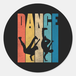 Adesivo Redondo Dance Hip Hop Dançando Hiphop Dancer Breakdance Br