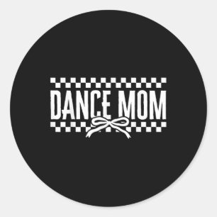 Adesivo Redondo Dance Mãe Coquette Dancer Mama Dançando Mães Moth