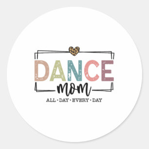 Adesivo Redondo Dance Mãe Dançando Mãe Dançando Dança-Vinha Dançan
