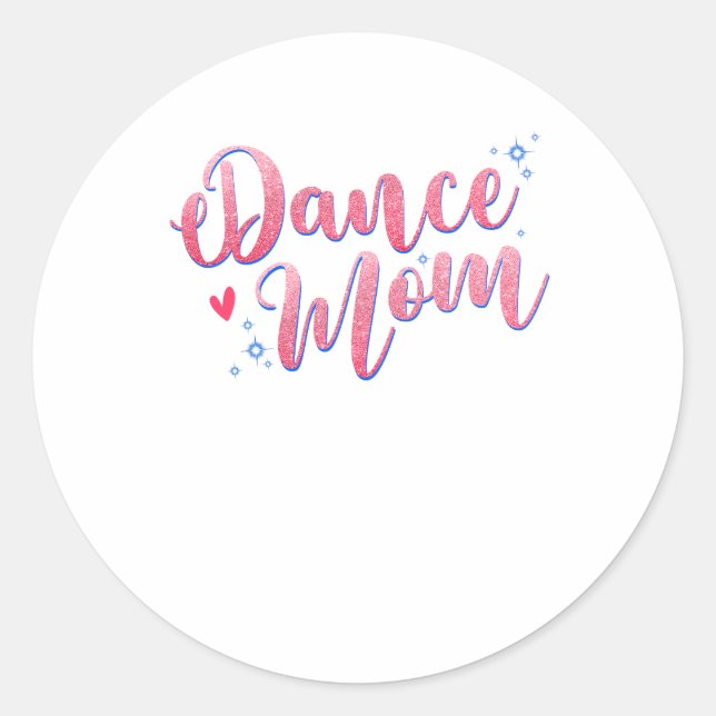 Adesivo Redondo Dance Mãe Dançando Mamãe Mãe Disco.png Sticker (Frente)