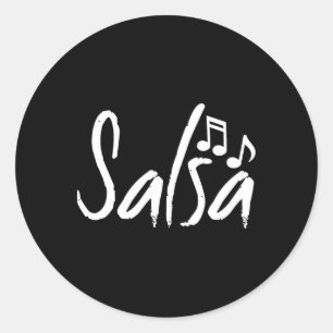 Adesivo Redondo Dance Shirt Salsa Engraçado Dançando Presentes