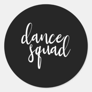 Adesivo Redondo Dance Squad Dance Team Dancing Teen Dancer Dancer 