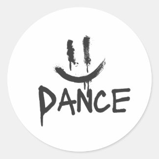 Adesivo Redondo Dance Sticker