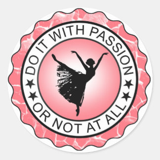 ADESIVO REDONDO DANCE STICKERS