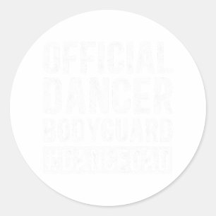 Adesivo Redondo Dancer BodyGuard Dance Pai De Dançarino Padre Danc
