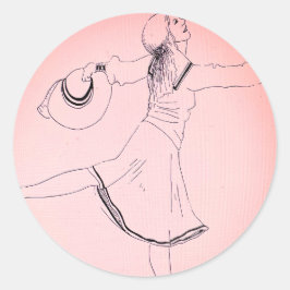 Adesivo Redondo Dancer Sticker