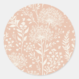 Adesivo Redondo Dandelion Doce Neutro - Apricot Morno