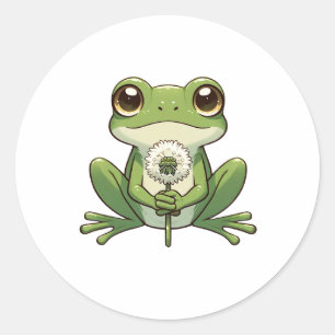 Adesivo Redondo Dandelion E Sapo