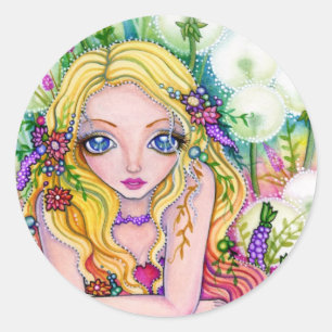 Adesivo Redondo Dandelion Fairy Kingdom - Sticker