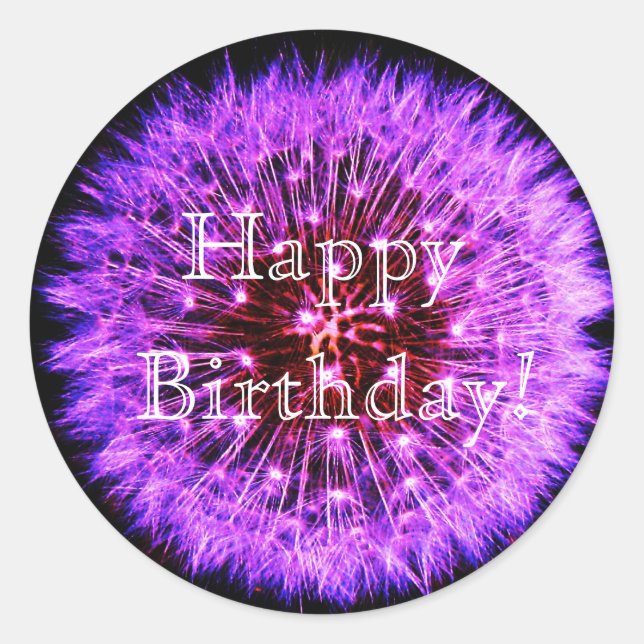 Adesivo Redondo Dandelion Sticker (Frente)