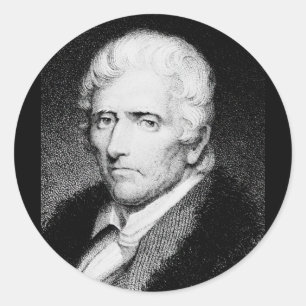 Adesivo Redondo Daniel Boone ~ Pioneiro Americano / Frontiersman