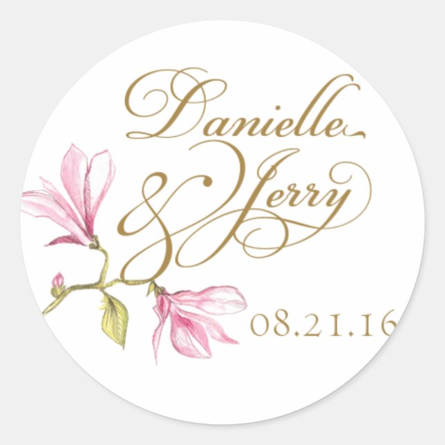 Adesivo Redondo Danielle & Jerry Stickers (Frente)