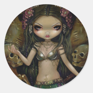 Adesivo Redondo "Danse Macabre: Fusão Tribal"