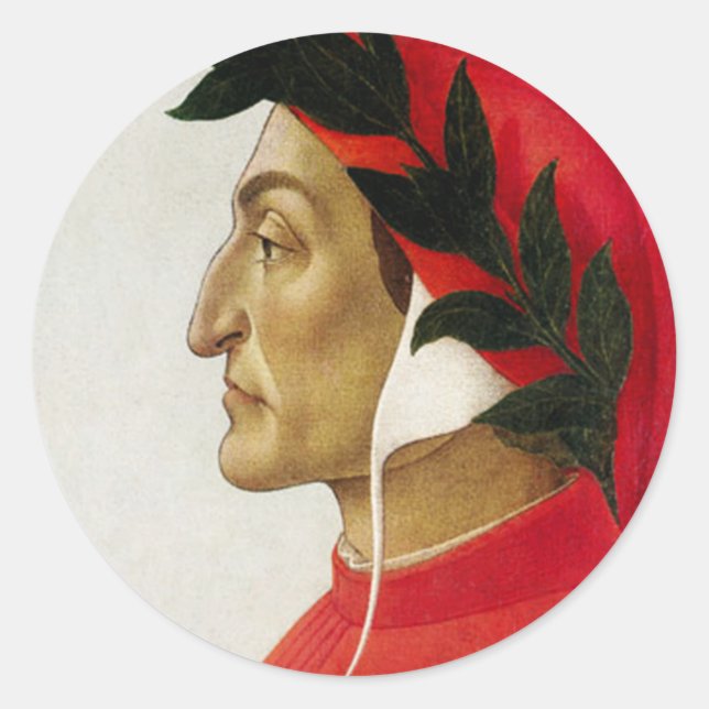 Adesivo Redondo Dante Stickers (Frente)