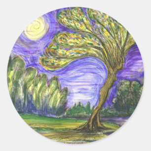 Adesivo Redondo "Daphne transformada"