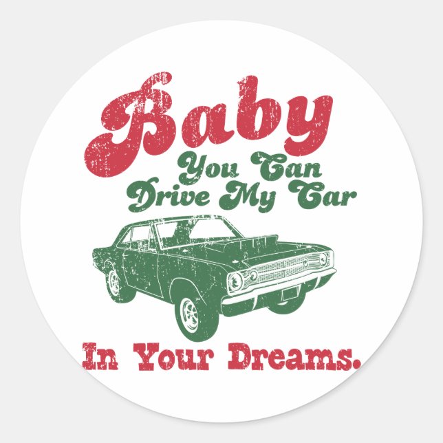 Adesivo Redondo Dardo de 1968 Dodge Hurst Hemi (Frente)