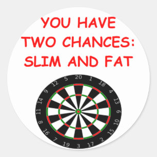 Adesivo Redondo dardos