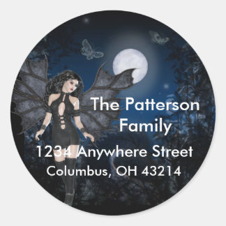 Adesivo Redondo Dark Angel e Dark Night Series