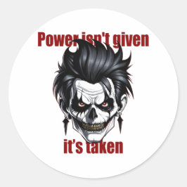 Adesivo Redondo Dark Dominance