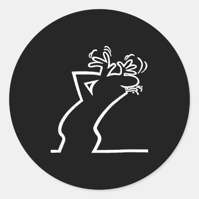 Adesivo Redondo Dark Humor Sarcasm Funny Quote Witty Irony Office  (Frente)