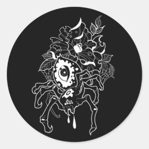 Adesivo Redondo Dark Spider