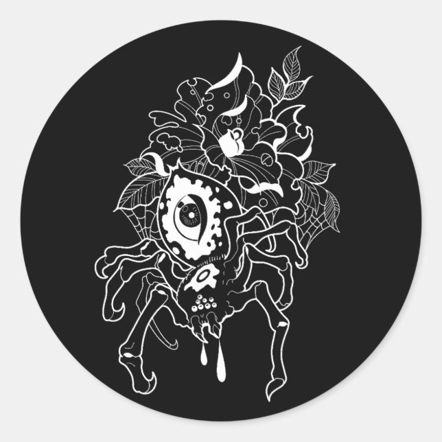 Adesivo Redondo Dark Spider  (Frente)