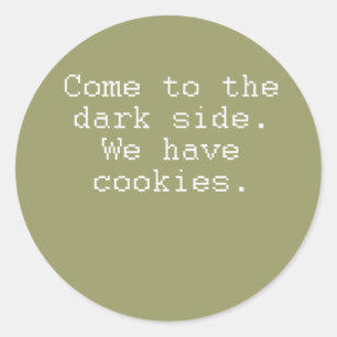 Adesivo Redondo darkcookies