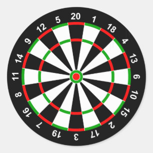 Adesivo Redondo Dartboard