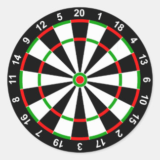Adesivo Redondo Dartboard