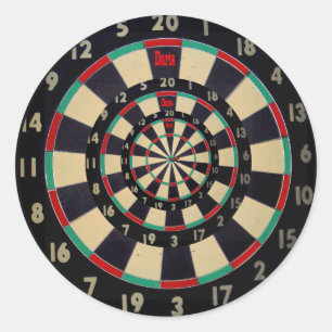 Adesivo Redondo Dartboard Em Três Níveis,