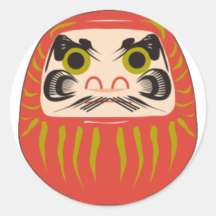 Adesivo Redondo Daruma