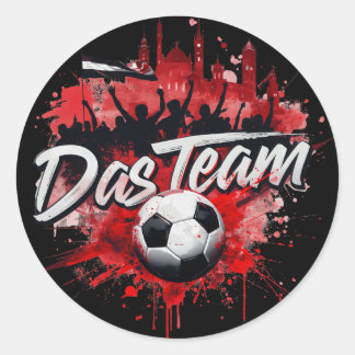 Adesivo Redondo Das Team - o apelido da equipe da Áustria