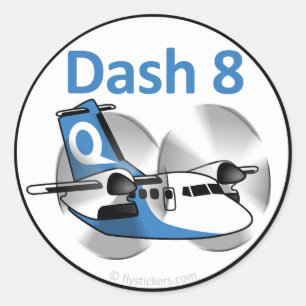 Adesivo Redondo Dash 8 Sticker (Vida de Fábrica)