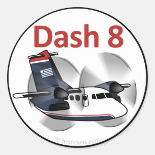 Adesivo Redondo Dash 8 (USAir Express Livery)