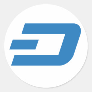 Adesivo Redondo Dash Sticker, Fundo Branco