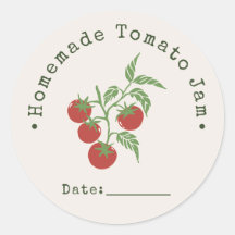 Data de Selagem de Geleia de Tomate Caseira Vermel
