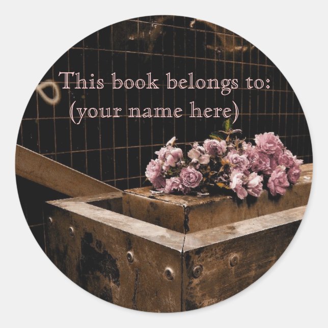 Adesivo Redondo Data em falta (Frente)