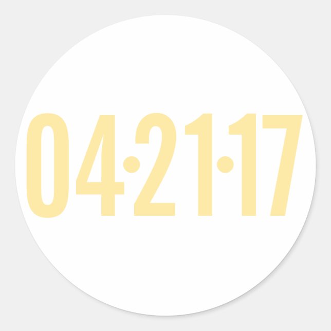 Adesivo Redondo Data Envelope Selo (Frente)