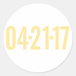 Adesivo Redondo Data Envelope Selo