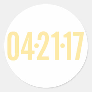 Adesivo Redondo Data Envelope Selo