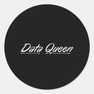 Adesivo Redondo Data Queen - Contabilidade