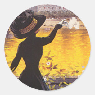 Adesivo Redondo d'Aviation de Lyon de Semaine