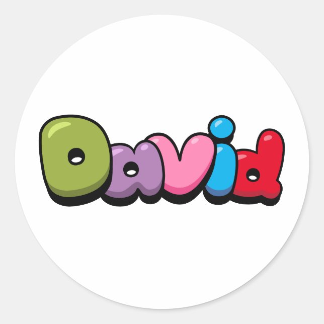 Adesivo Redondo David (Frente)