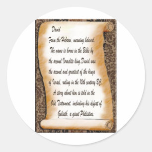 Adesivo Redondo David